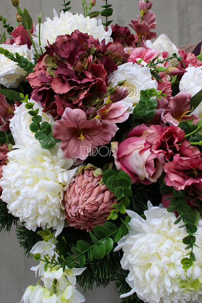 wiązanka / dekoracja nagrobna XXL Alicja, dł.145cm 