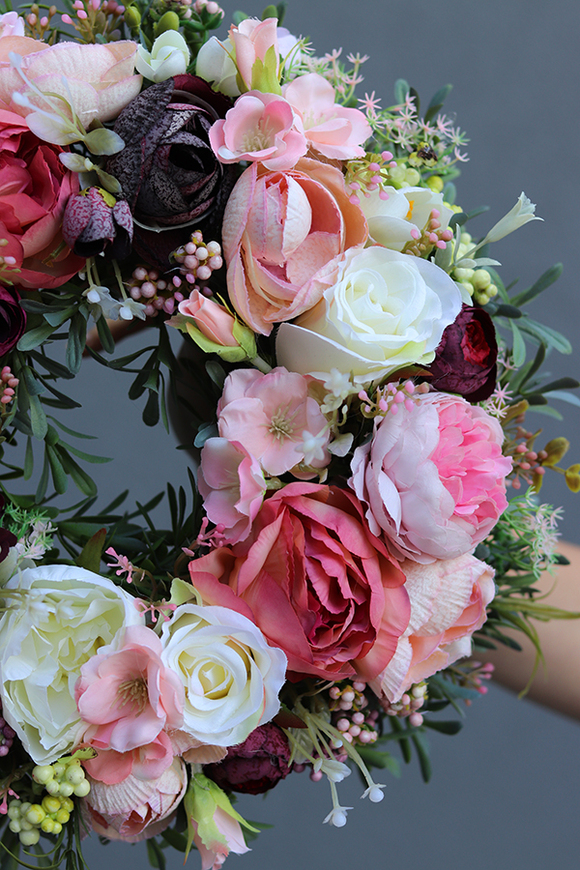 barwny wianek na drzwi, Holessa, śr.30cm 