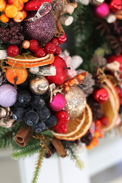 Lukella, wianek świąteczny, wym.27cm