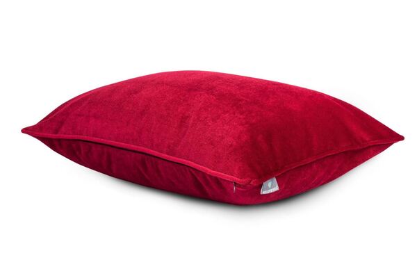 poduszka dekoracyjna welurowa, Velvetia, burgundowa czerwień, wym.50x50cm