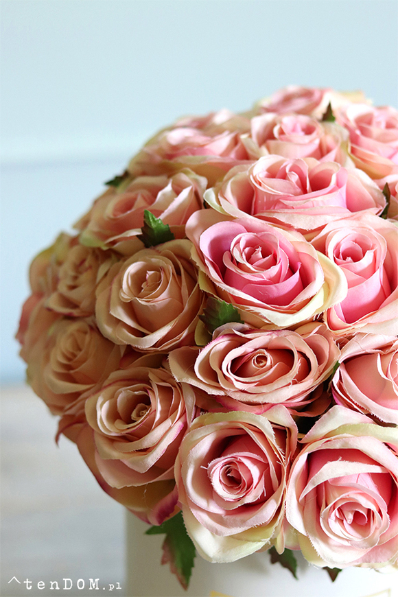 bogaty flowerbox z różami, Sorella Montana, wys.35cm