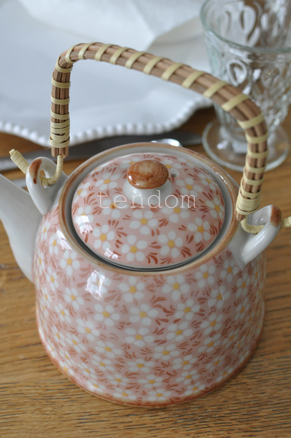 OD RĘKI imbryk Garden różowy poj.700ml