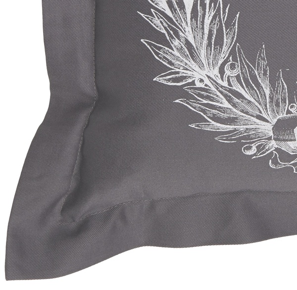 poduszka dekoracyjna szara Jardin 46x46cm