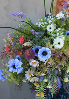 dekoracja w plastikowej osłonce, Polne Kwiaty, wym.60x58x55cm 