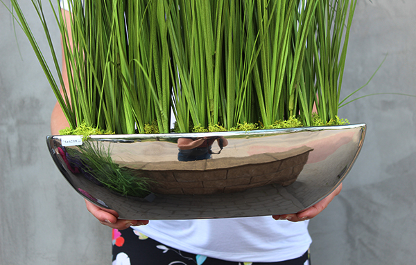 dekoracja trawy, Grass Laos Silver, wys.80cm