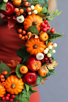 dyniowy wianek Polska Złota Jesień, śr.40cm