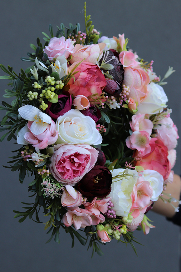 barwny wianek na drzwi, Holessa, śr.30cm 