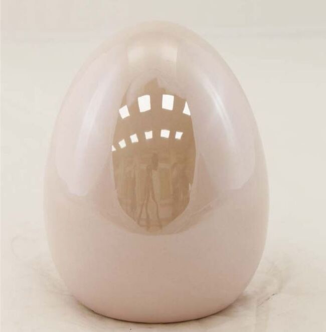 Jajko Simple, różowe, wys.11cm