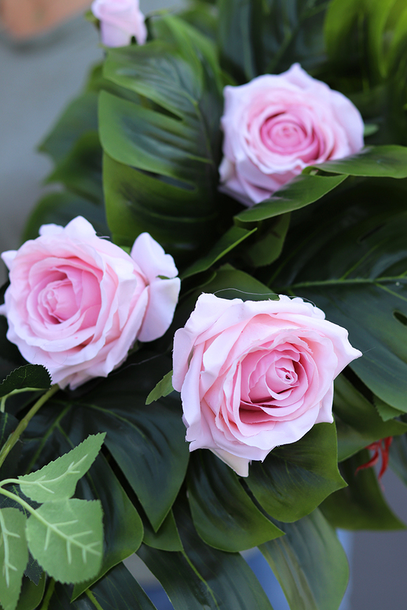 girlanda ze sztucznych roślin, Monstera, dł.80cm