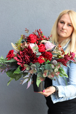 Karussa, bukiet nagrobny do wazonu, wys.42cm