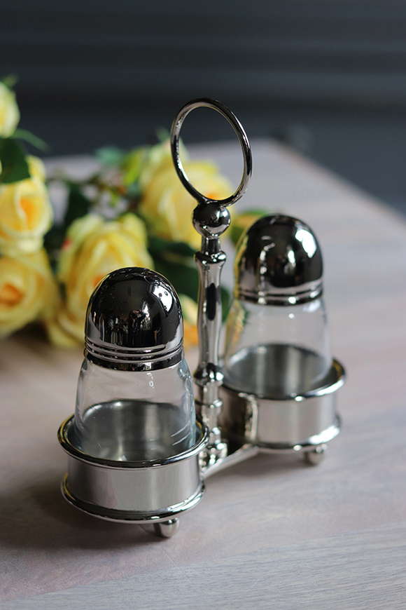 ekskluzywny zestaw solniczka & pieprzniczka, Spring Glamour, wym.16x13x5cm