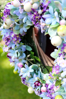 Tella piękny, dekoracyjny wianek na drzwi, śr.28cm 