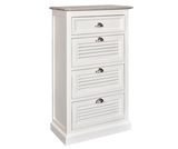 Bristol White Komoda Wysoka wym.67x36x115cm