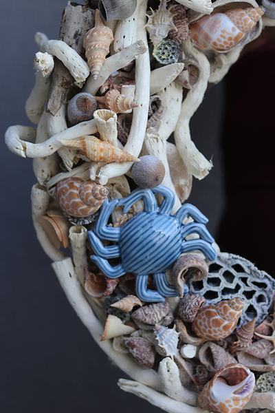 atrakcyjny marynistyczny wianek Blue Sea 2, śr.45cm