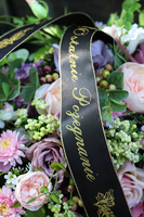 kompozycja / wiązanka pogrzebowa, Fioletowe Mgły, dł.60cm