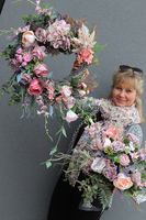 Bogactwo Natury Elegance, komplet dekoracji nagrobnych, wieniec + bukiet