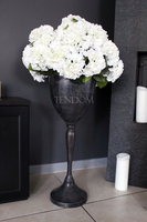Hydrangea Exclusive kompozycja hortensji w ekskluzywnym naczyniu Nero, wys. 110cm, śr. 50cm