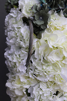 bogaty kosz z hortensjami Provance Sea wys.30cm, szer.60cm 