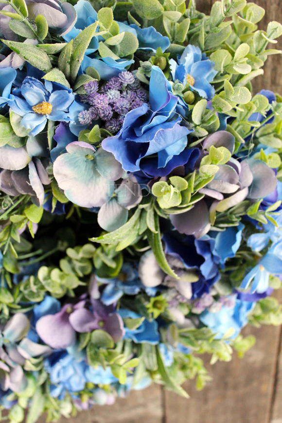 Blue Spring wianek na drzwi, śr.37cm