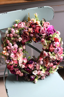 Bella Lux, efektowny wianek na drzwi, śr.40cm 