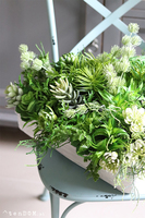 Triangle, kompozycja sukulenty w kształcie trójkąta, wym.26x35x50cm