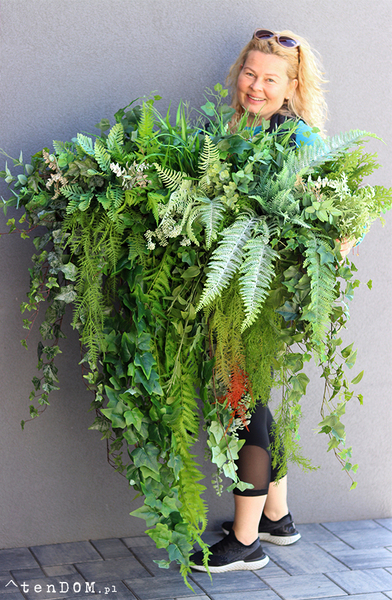 Boggotina Balconera, ekskluzywna kompozycja roślinna w donicy, wym.120x120cm