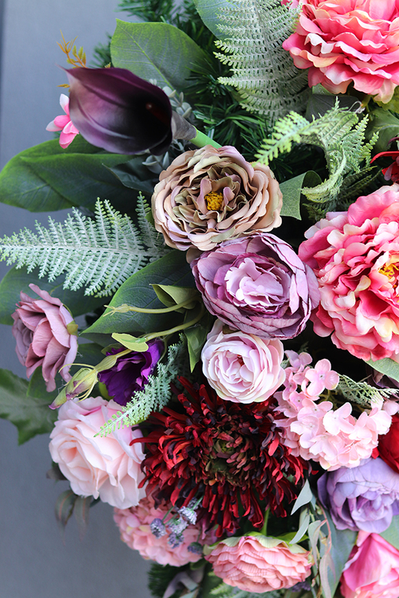 Lenia, wiązanka /dekoracja nagrobna, dł.80cm