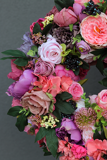 duży wianek na drzwi Silviana Premium, śr.50cm