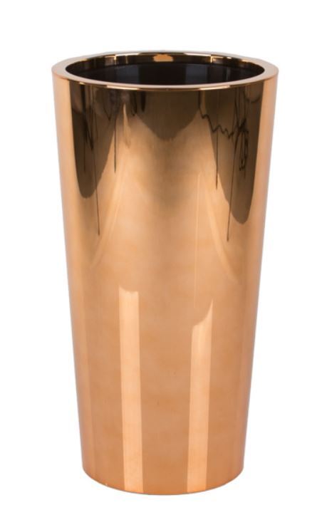 Golderia, elegancka miedziana donica podłogowa, wys.61cm 