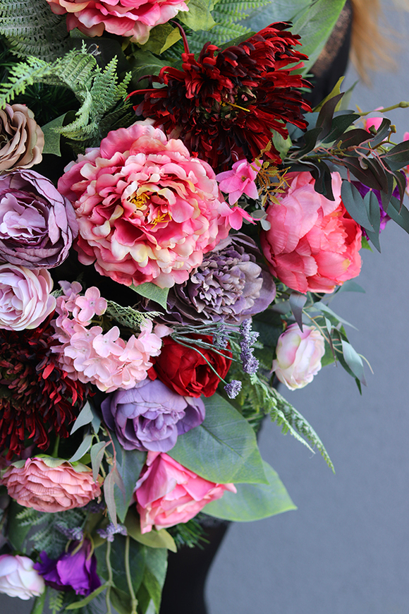 Lenia, wiązanka /dekoracja nagrobna, dł.80cm