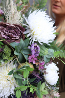 elegancka wiązanka nagrobna, Selendia, dł.67cm 