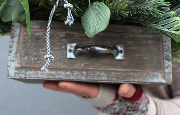 Świąteczna Szuflada, stroik / kompozycja bożonarodzeniowa, wym.20x34x46cm