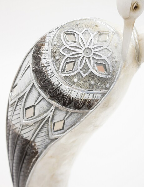 Czapla Etno, figurka glamour, wys.41,5cm