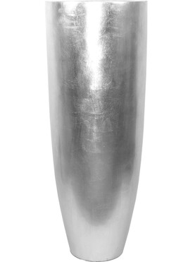 Effect, srebrny wazon / osłonka / donica, wys. 105cm