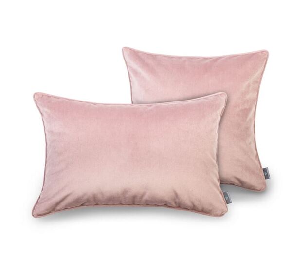 poduszka dekoracyjna welurowa, Velvetia, brudny róż, wym.50x50cm