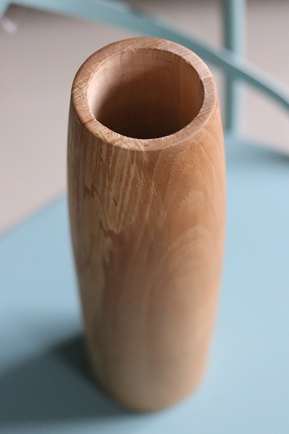 drewniany wazon - ręcznie robiony, Wood Design, wym.31x8cm