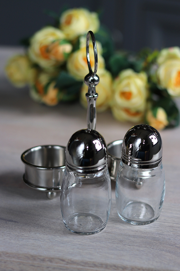 ekskluzywny zestaw solniczka & pieprzniczka, Spring Glamour, wym.16x13x5cm