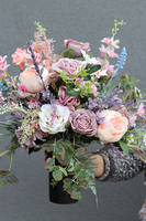 Bogactwo Natury Elegance, komplet dekoracji nagrobnych, wieniec + bukiet