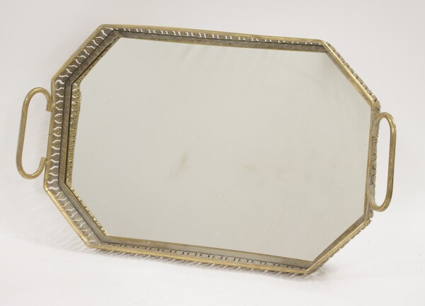 Indie Gold A, taca lustrzana w stylu retro, wym.10x56x33cm