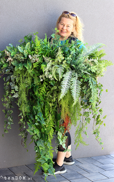 Boggotina Balconera, ekskluzywna kompozycja roślinna w donicy, wym.120x120cm