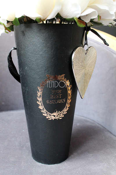 kompozycja kwiatowa / bukiet Flowerbox Roses Heart wys.45cm