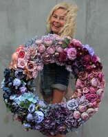 Bella Extra, duży wianek na drzwi, śr.70cm