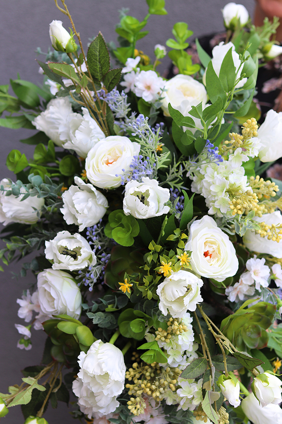 Maestria, szlachetna kompozycja z sukulentami, wys.45cm