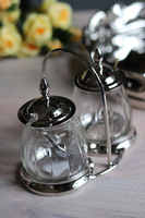 ekskluzywny zestaw 2 sosjerki, Duo Spring Glamour, wym.14x15x10cm 