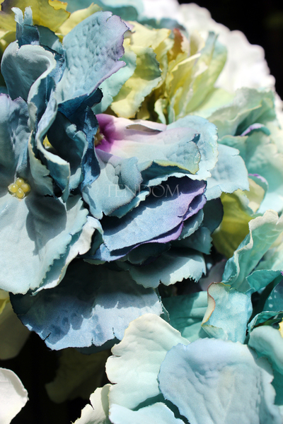 bogaty kosz z hortensjami Provance Sea wys.30cm, szer.60cm 