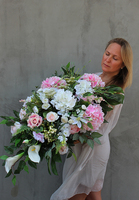 dekoracja / wiązanka nagrobna / bukiet, Samanta, dł.70cm 