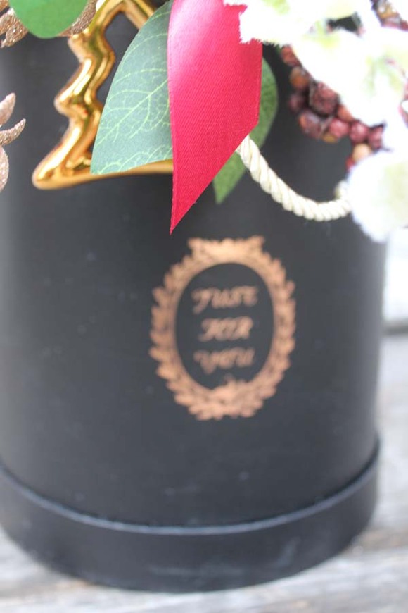 box świąteczny / stroik Kraina Zimy wys.48cm 