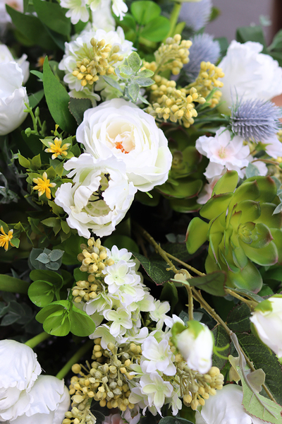 Maestria, szlachetna kompozycja z sukulentami, wys.45cm