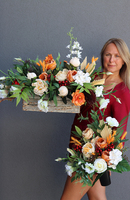 Nerassa, komplet eleganckich dekoracji nagrobnych z suszem, kompozycja + bukiet 