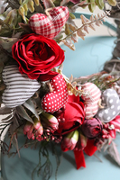 atrakcyjny walentynkowy wianek z sercami, Bello, śr.35cm  